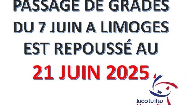 PASSAGE DE GRADES LIMOGES